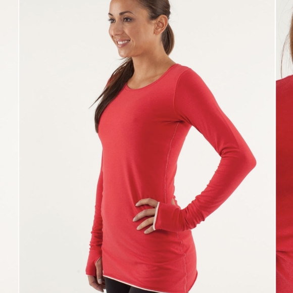Lululemon Every Yogi Long Sleeve Currant / Heathered Ghost - Picture 4 of 15